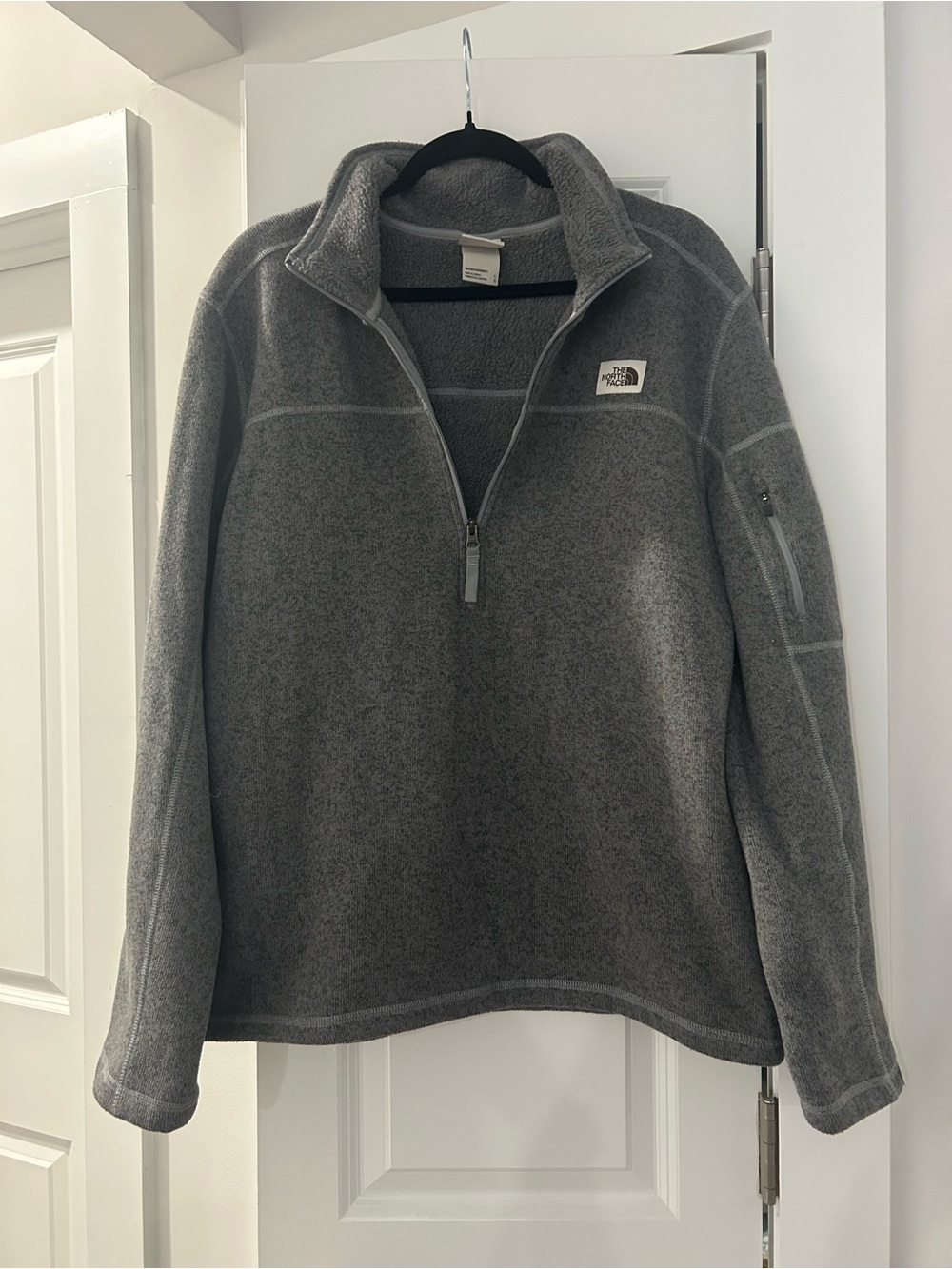 The North Face Men's Gray Half-Zip Fleece Jacket